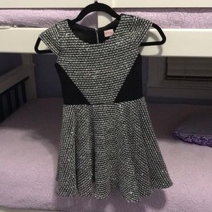 Zoe dress- tweed/ cotton -gorgeous thick material